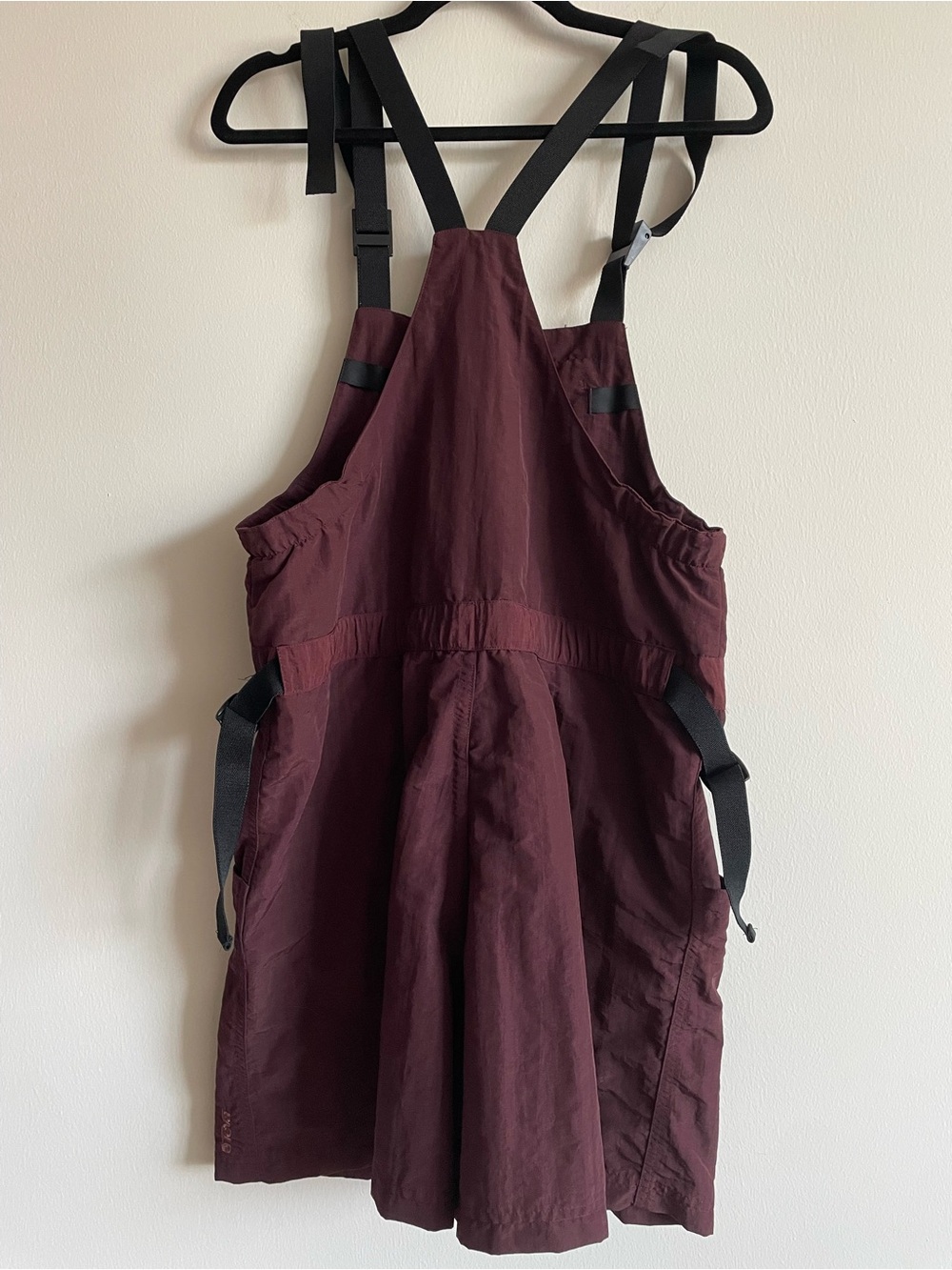 Teva Riveralls Burgundy Rare Vintage 90s Short Overalls Hiking Gorpcore M - Picture 7 of 8